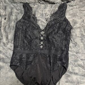 La SENZA Black Lace Bodysuit
